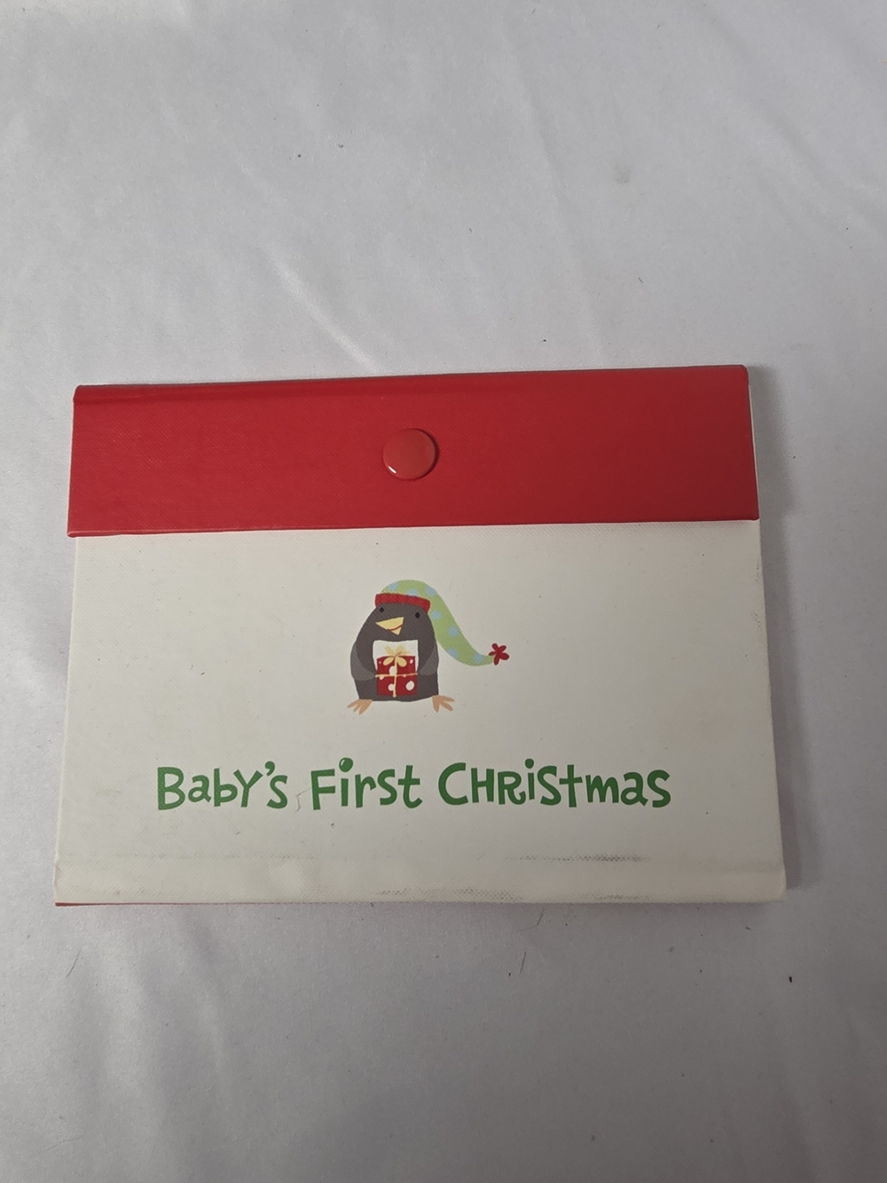 Hallmark Baby's First Christmas Red and White Keepsake Photo Album